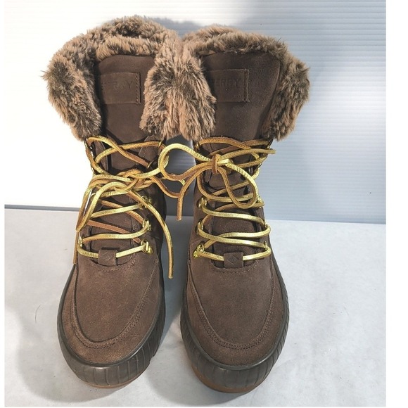 Vintage Sperry Women's Torrent Winter Lace Up Suede Waterproof Snow Size 8.5 - Picture 3 of 11